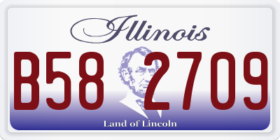 IL license plate B582709