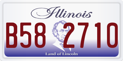 IL license plate B582710