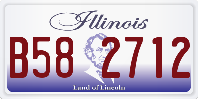 IL license plate B582712