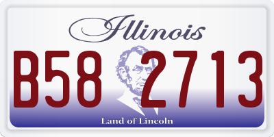 IL license plate B582713