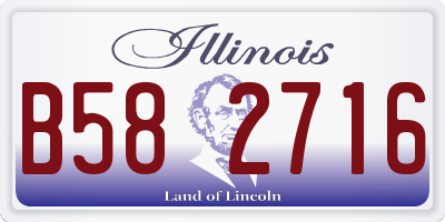 IL license plate B582716