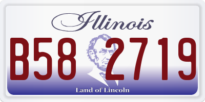 IL license plate B582719