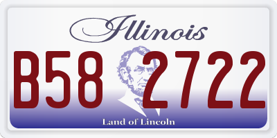 IL license plate B582722