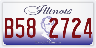 IL license plate B582724
