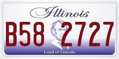 IL license plate B582727