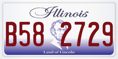 IL license plate B582729