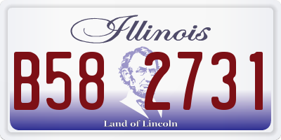 IL license plate B582731