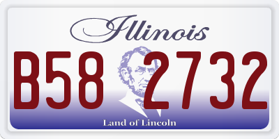 IL license plate B582732