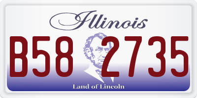IL license plate B582735