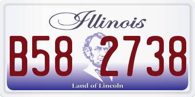 IL license plate B582738