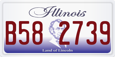 IL license plate B582739