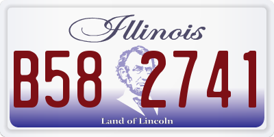 IL license plate B582741