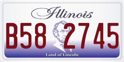 IL license plate B582745