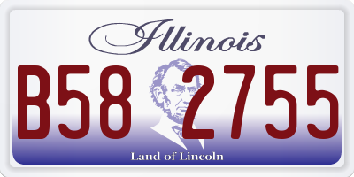 IL license plate B582755