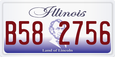 IL license plate B582756