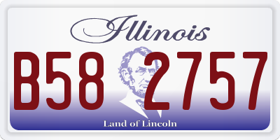 IL license plate B582757