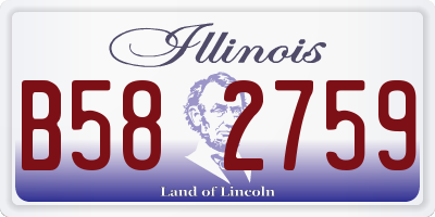 IL license plate B582759