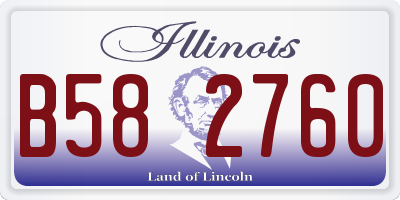 IL license plate B582760