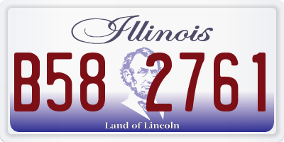 IL license plate B582761