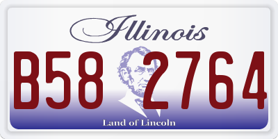 IL license plate B582764