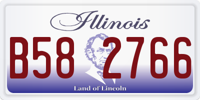 IL license plate B582766