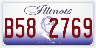 IL license plate B582769
