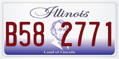 IL license plate B582771