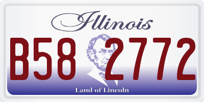 IL license plate B582772