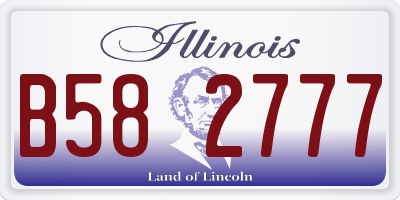 IL license plate B582777