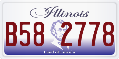 IL license plate B582778