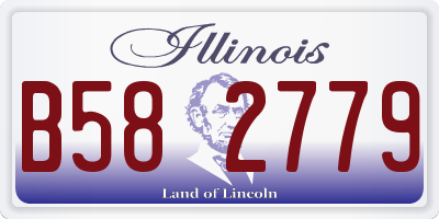 IL license plate B582779