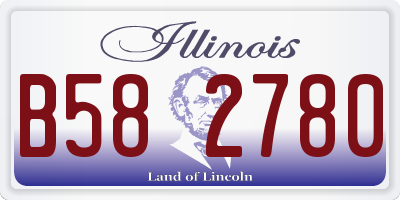 IL license plate B582780