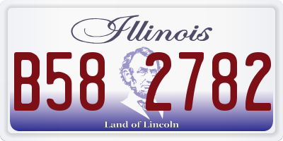 IL license plate B582782