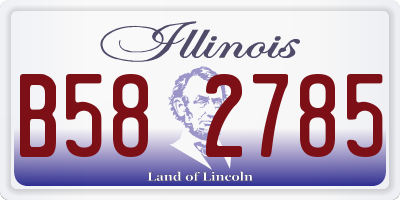IL license plate B582785