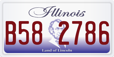 IL license plate B582786