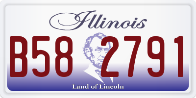 IL license plate B582791