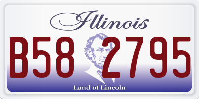 IL license plate B582795