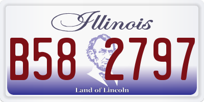 IL license plate B582797