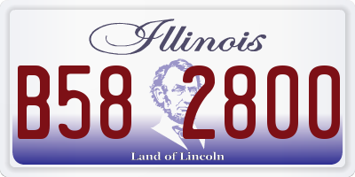 IL license plate B582800