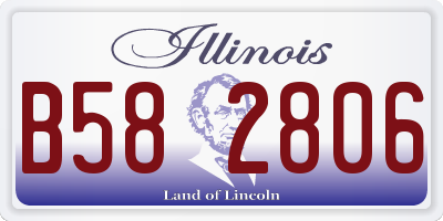 IL license plate B582806