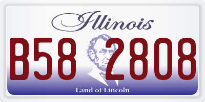 IL license plate B582808