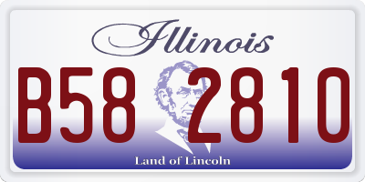 IL license plate B582810