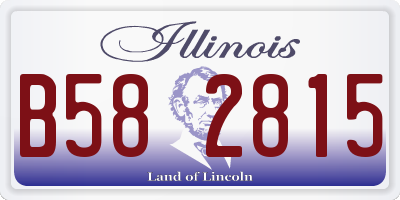 IL license plate B582815