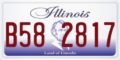 IL license plate B582817