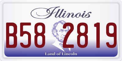 IL license plate B582819