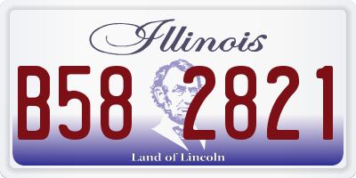 IL license plate B582821