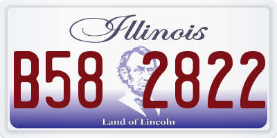IL license plate B582822