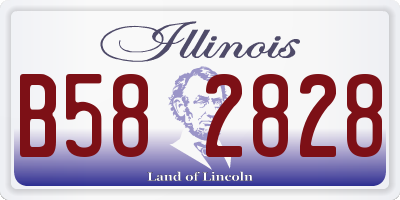 IL license plate B582828