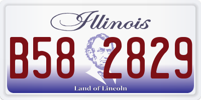 IL license plate B582829