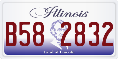 IL license plate B582832